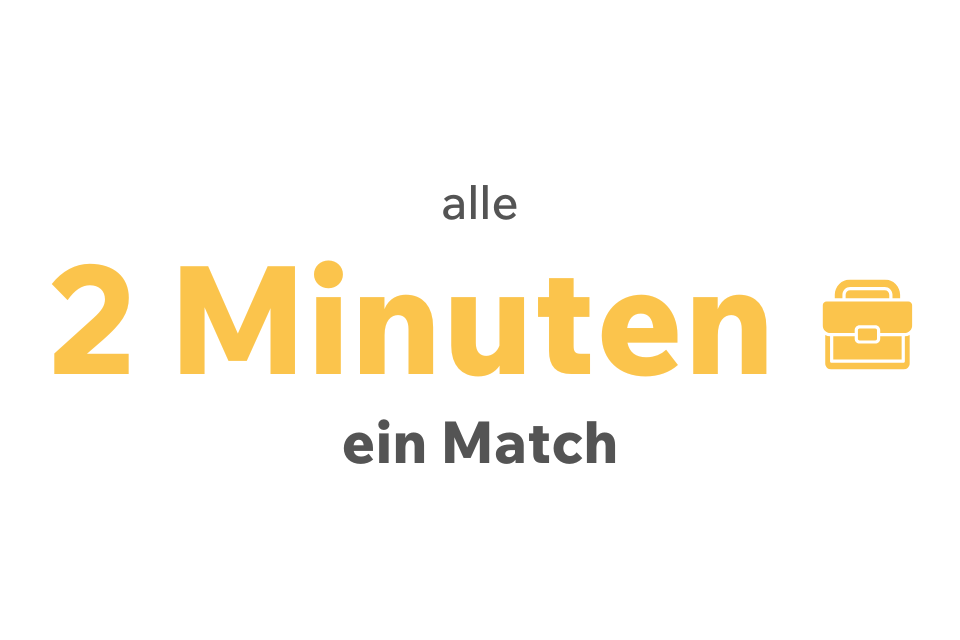 Alle 2 Minuten ein Match: Finden Sie schnell die passenden Interessenten mit JobMatch